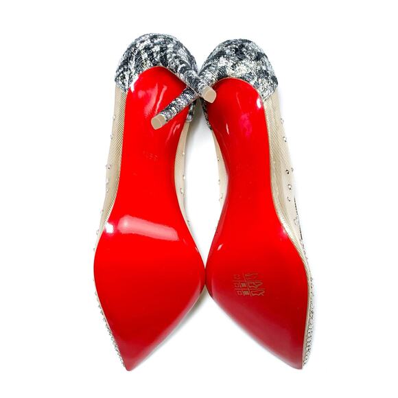 Christian Louboutin NIB Follies Crystal Strass Mesh Glitter Heels Pumps 39.5 NEW - Picture 5 of 7